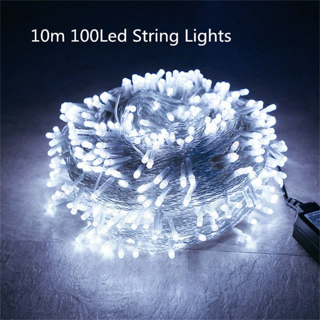 Romantic 10m 100 LED String Lights New Year Decoration Christmas Decoration Christmas Tree Decorations Adornos De Navidad