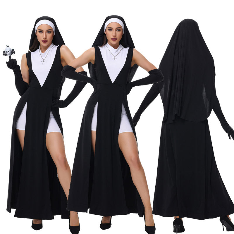 Halloween Sister COS Dress Cute Hoodie Uniform Set