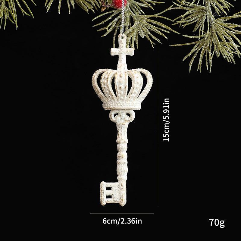 White Irregular Christmas Tree Ornament Decoration, Multiple Styles