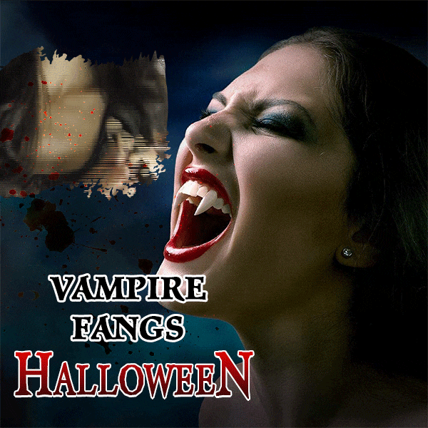 Halloween Vampire Teeth Retractable Dentures Zombie Teeth Small Tiger Teeth Vampire Fangs Retractable Dentures For Adult Kids