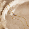 Diamond studded water droplet bracelet