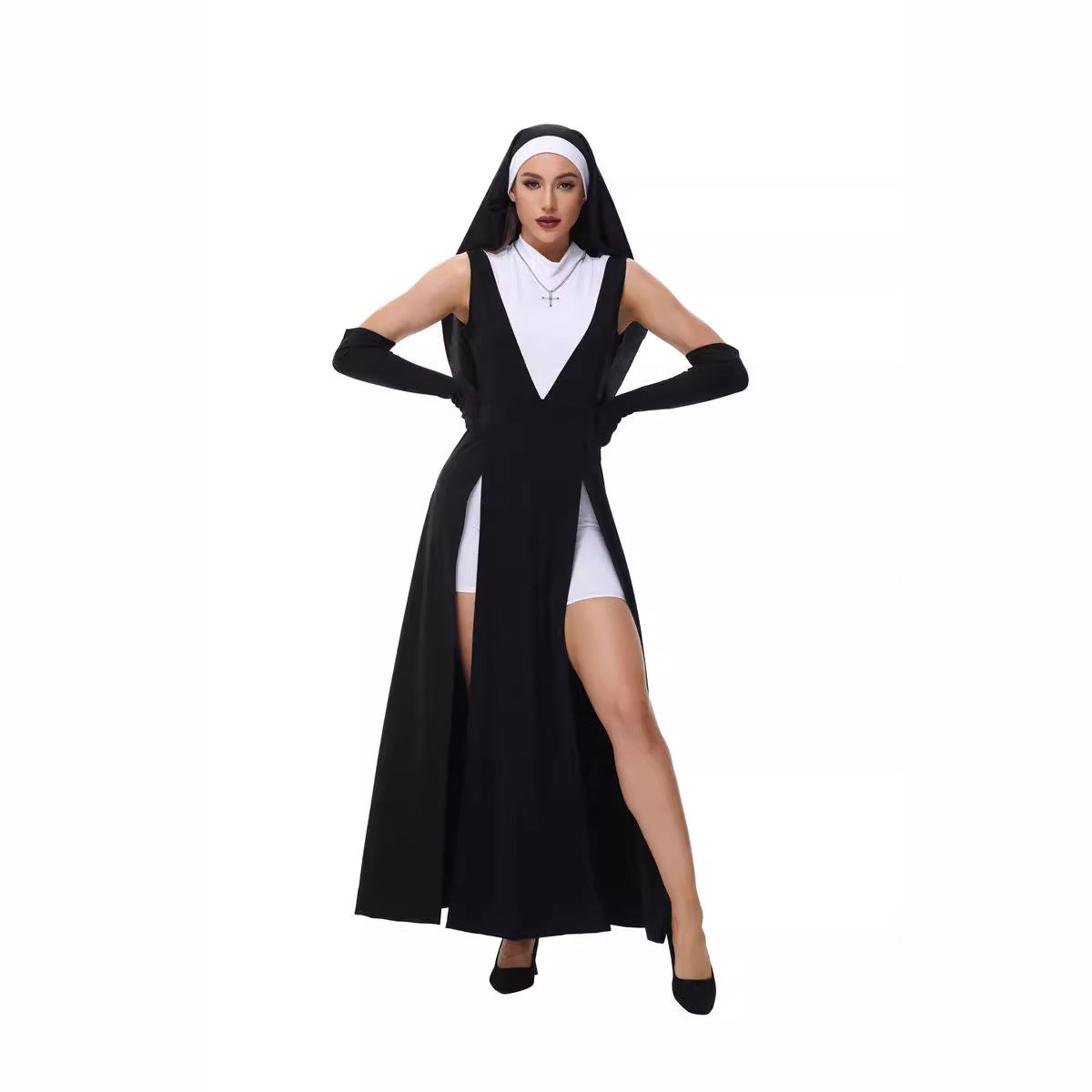 Halloween Sister COS Dress Cute Hoodie Uniform Set