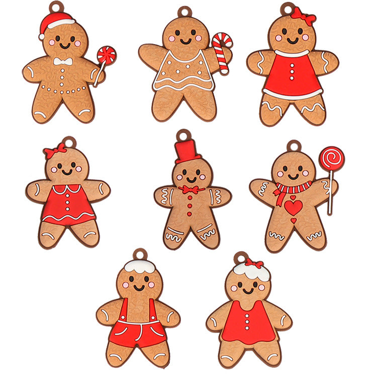 New Gingerbread Man Christmas Tree Decoration Christmas Scene Decoration Pendant