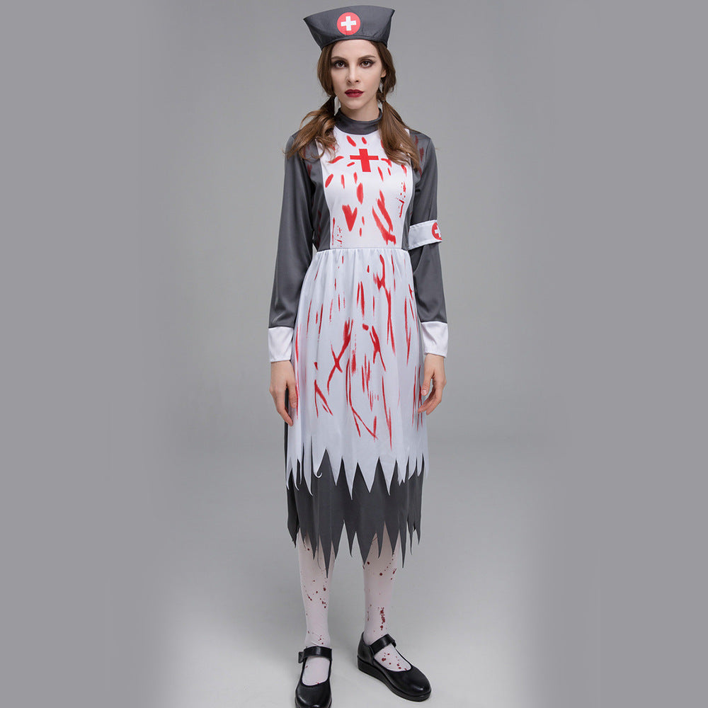 Halloween costume horror zombie vampire nurse game server