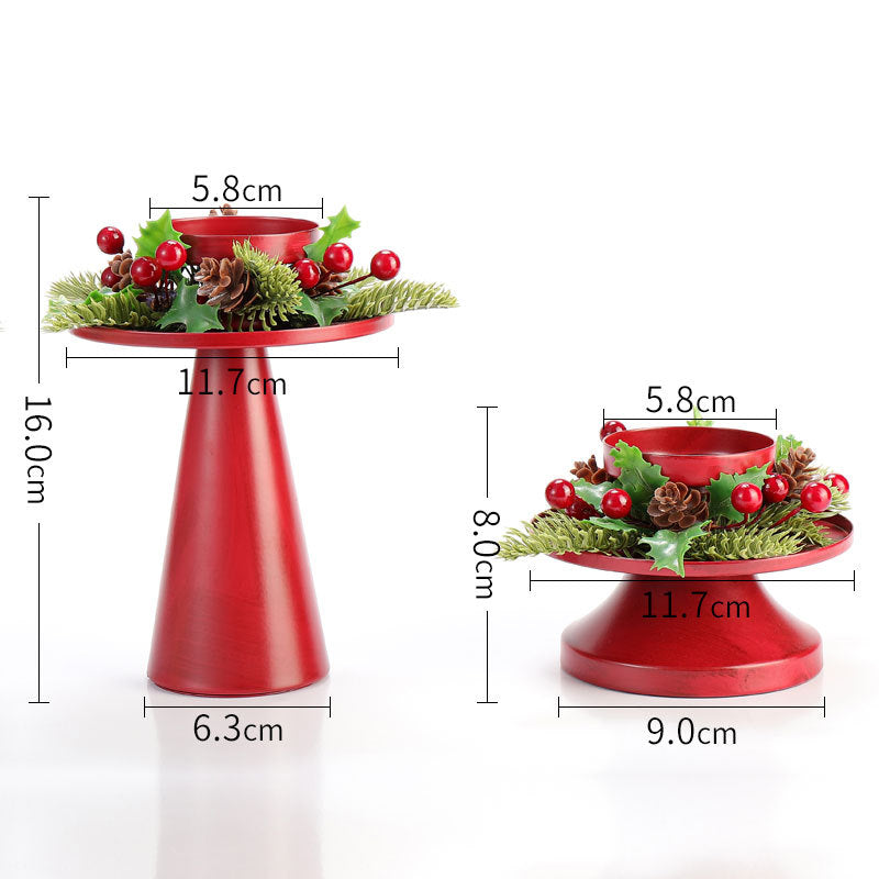 Christmas ornament creative retro decoration Christmas candle holder