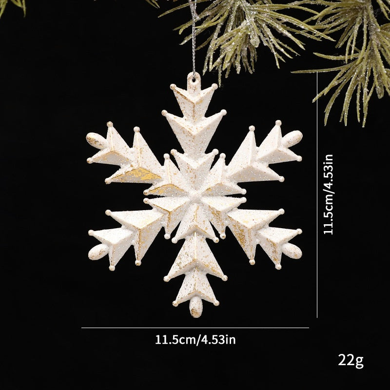 White Irregular Christmas Tree Ornament Decoration, Multiple Styles