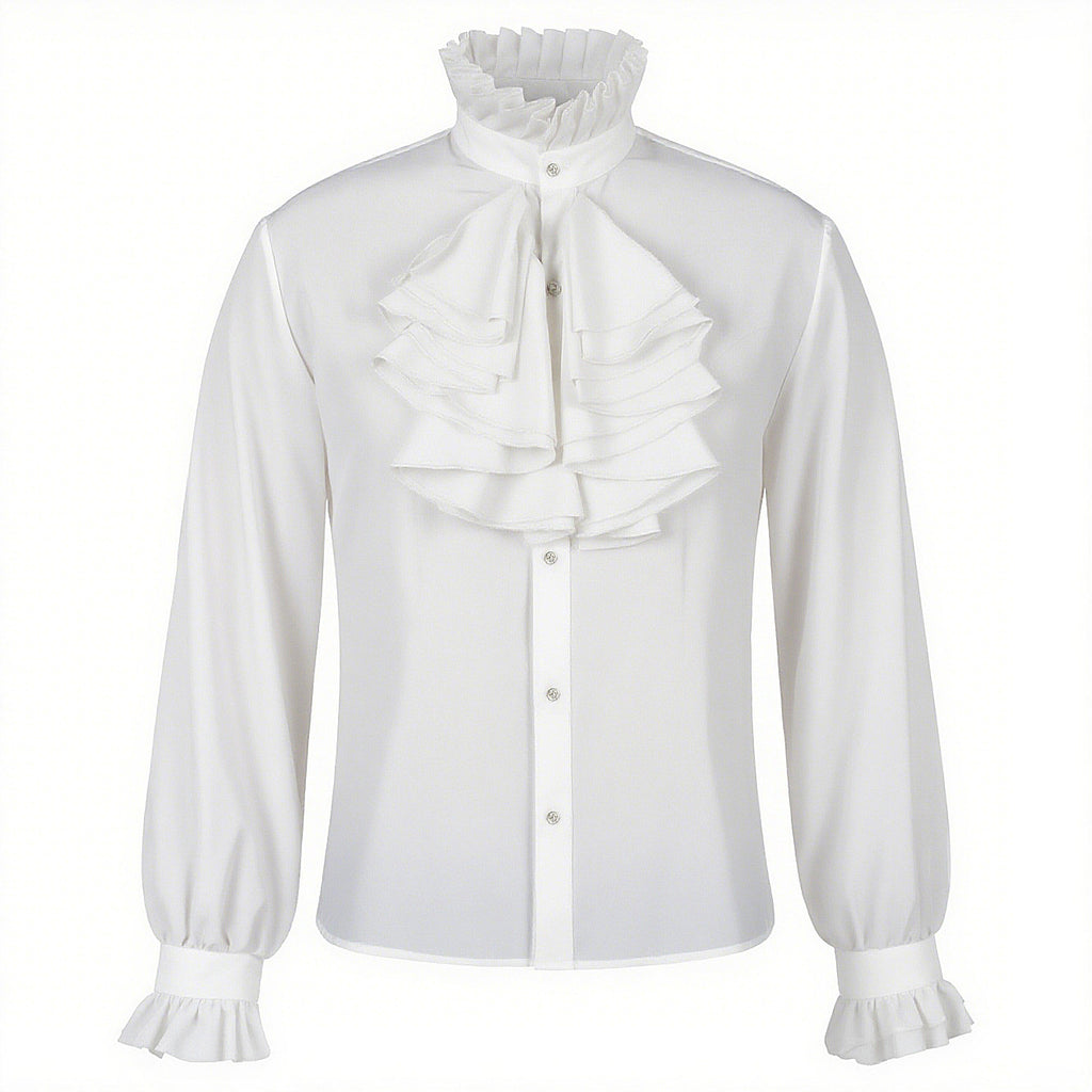 Vampire Renaissance Victorian Steampunk Ruffled Medieval Halloween Costume