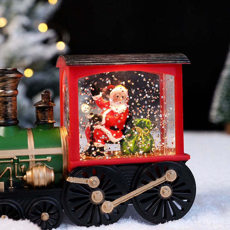 Christmas European Vintage Locomotive LED Warm Light Decoration