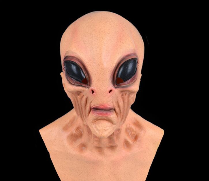 Halloween Alien Mask Scary Horrible Big Eyes Horror Alien Mask Full Head Latex Mask Magic Mask Monster Mask