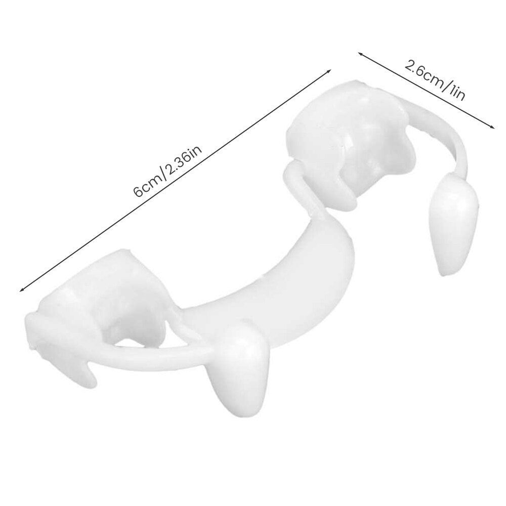 New Retractable Vampire Teeth Dentures Zombie Teeth Silicone Dentures Halloween Decoration Horror Vampire Party Props Decoration