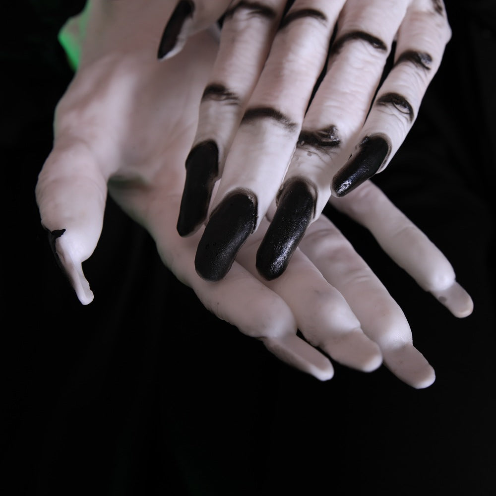 Halloween Horror Female Ghost Gloves Party Dress up Props Makeup Ball Supplies One Pair