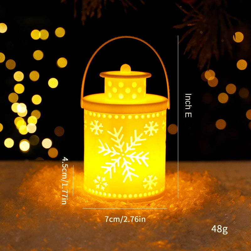 Nordic Style Creative Festival Decoration Ornament Christmas Candle Lamp LED Lantern Wind Lantern Electronic Candle