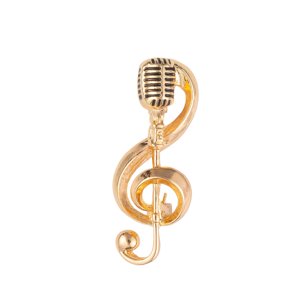 Metal men's and women's brooches microphone pins note accessories