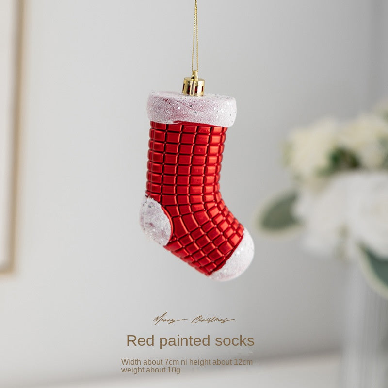Christmas Decoration Reindeer Hanging Ornament Candy Cane Ice Stick Creative Christmas Hanging Decor for Wardrobe Scene Decoration Gift