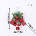 New Christmas tree pendant bell accessory pendant DIY Christmas decoration bow bell