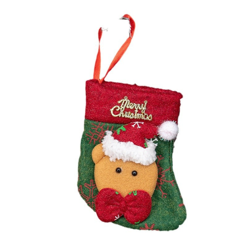 Christmas Socks Gift Bag Cartoon Kids Gift Socks Large and Small Sizes Christmas Small Gift Decoration Sock Ornaments