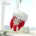 Christmas Socks, Red Plush Gloves, Christmas Tree Decoration Set, Christmas Decoration Pendant, Creative Pendant