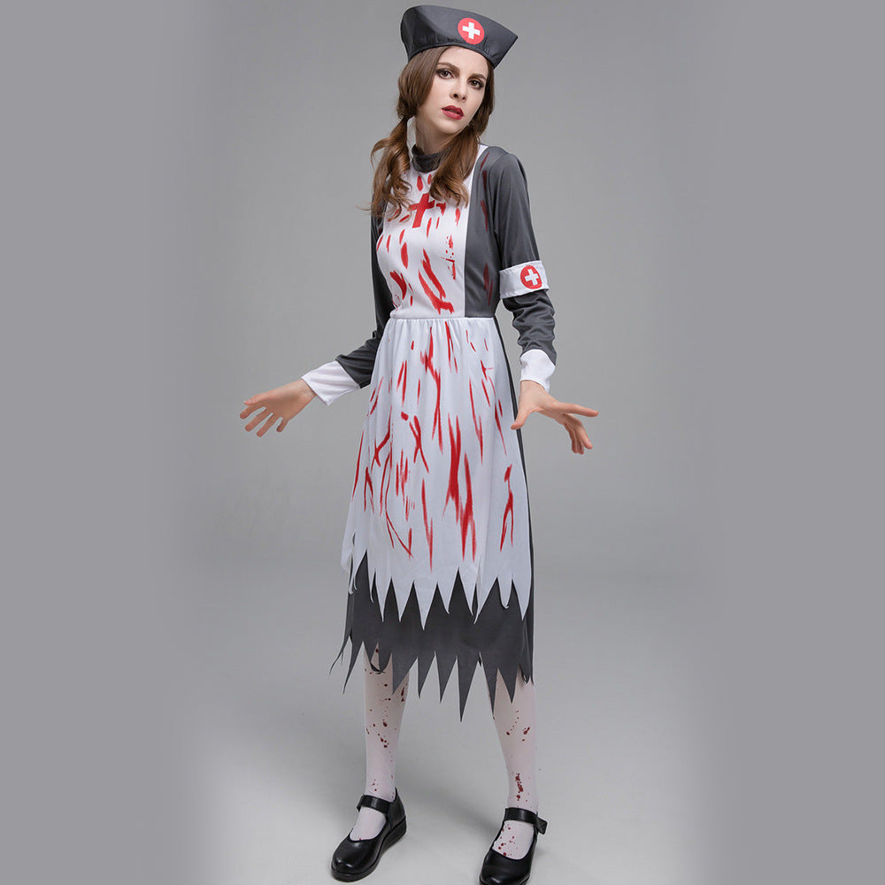 Halloween costume horror zombie vampire nurse game server