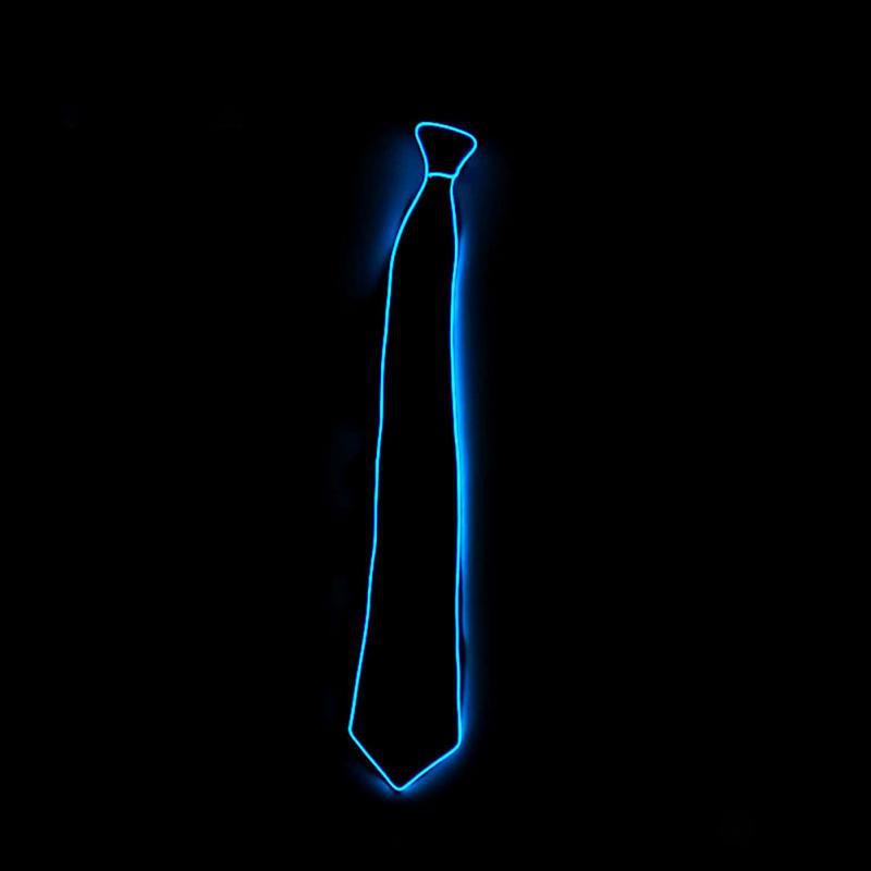 LED Arrow Light-Up Tie, EL Cold Light Tie Formal Wedding Groom Fashion Accessory