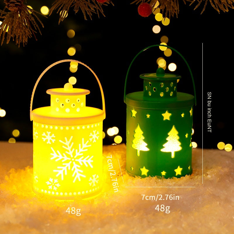 Nordic Style Creative Festival Decoration Ornament Christmas Candle Lamp LED Lantern Wind Lantern Electronic Candle