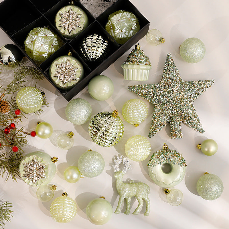 Christmas Ball Electroplated Irregular Painted Christmas Decoration Ornament Hanging Decor
