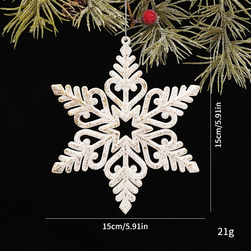 White Irregular Christmas Tree Ornament Decoration, Multiple Styles