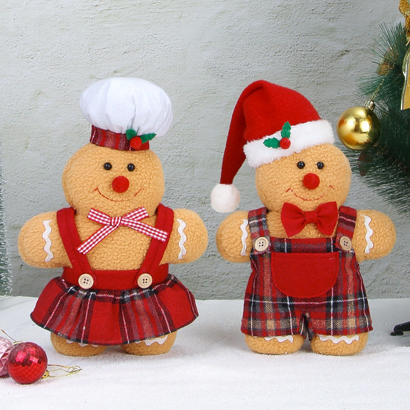 Christmas decoration gingerbread figurine American cartoon Christmas decoration party decoration doll
