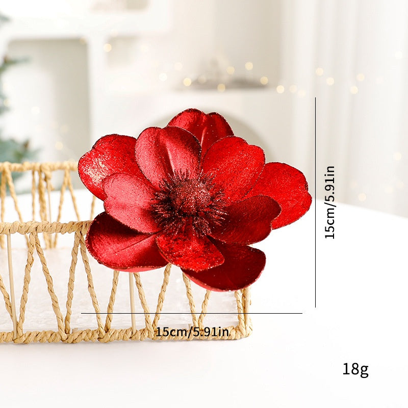 Christmas Flower Artificial Flower Dried Flower Festival Decoration European Style Preserved Flower Ornament Christmas Tree Decoration