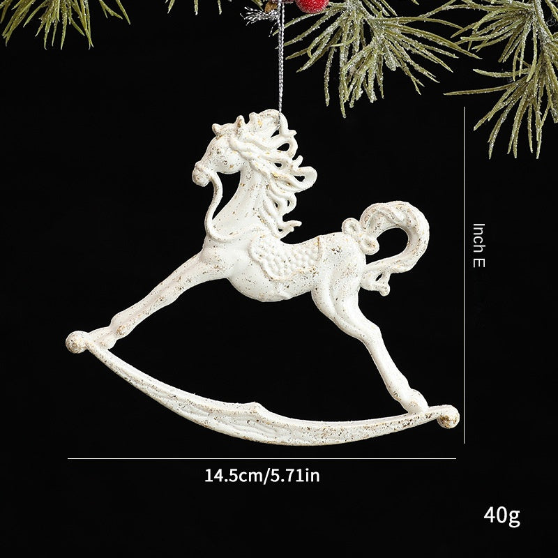 White Irregular Christmas Tree Ornament Decoration, Multiple Styles