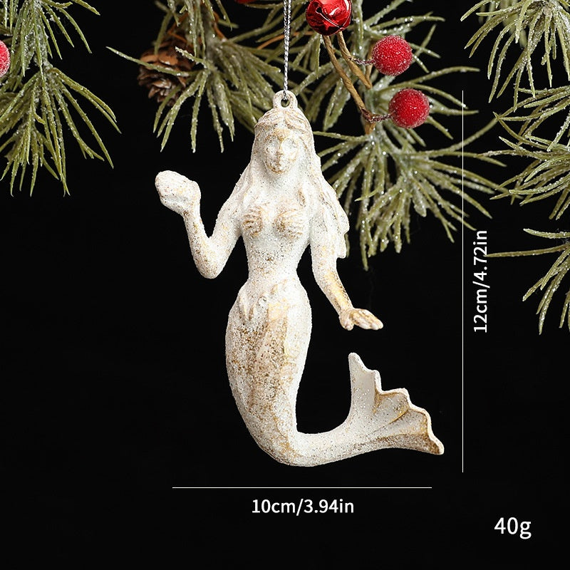 White Irregular Christmas Tree Ornament Decoration, Multiple Styles