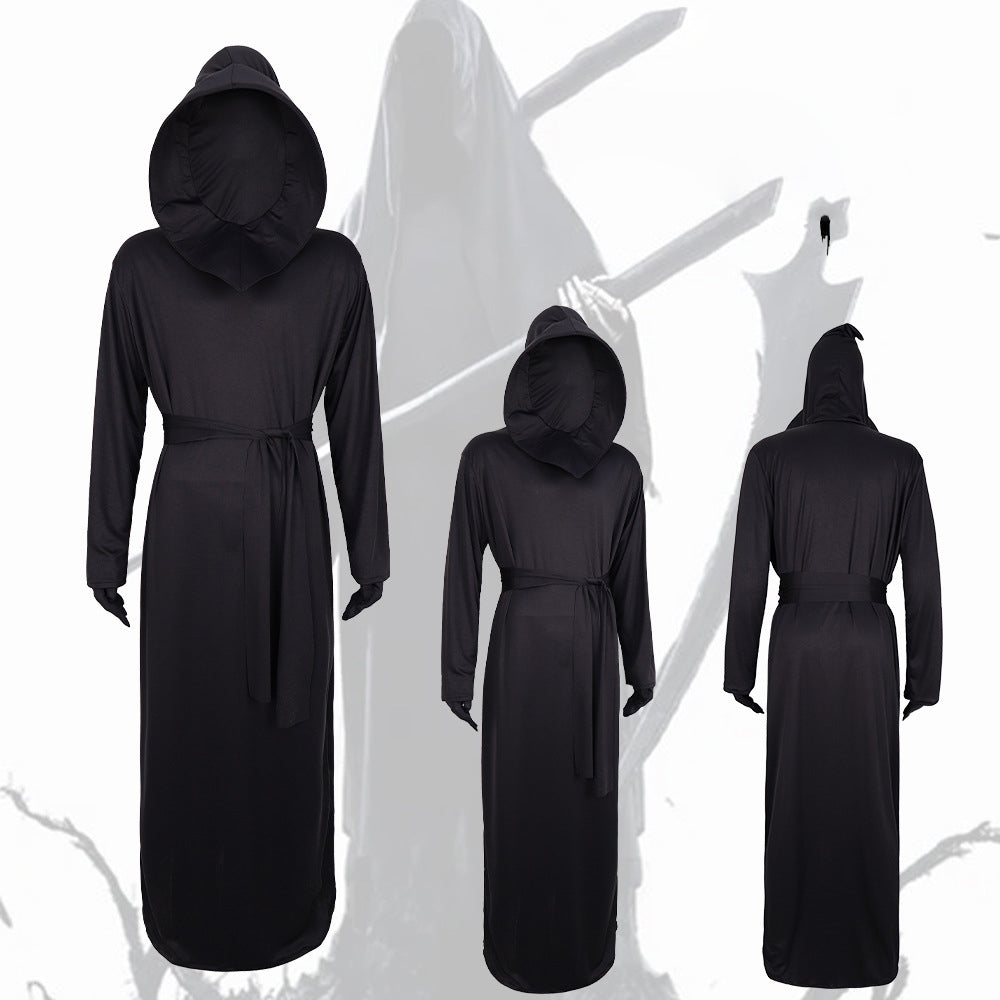 Halloween Black Devil Reaper Cosplay Costume Spirit Halloween Role Play Stage Performance Outfit Clothing