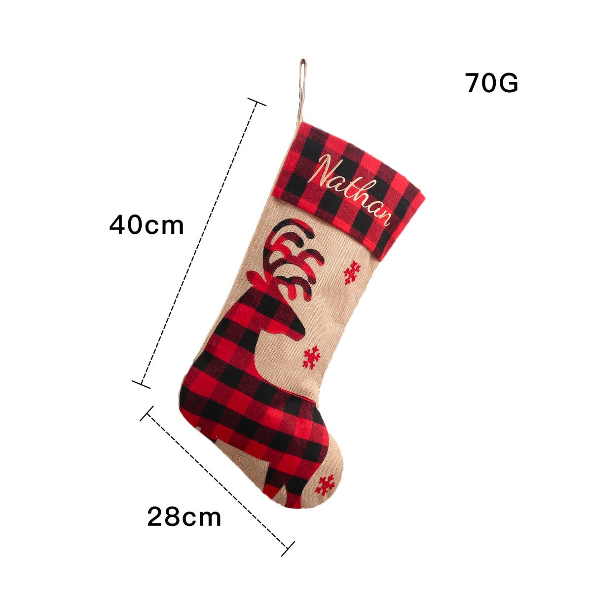 Christmas Decoration Large Machine Embroidered Christmas Socks Christmas Gebu Elk Snowflake Children's Gift Socks Pendant