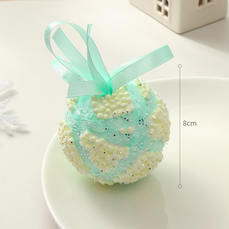 Christmas Decoration Festival Scene Decoration Christmas Tree Ornament Handmade DIY Macaron Christmas Ball Small Hanging Decor