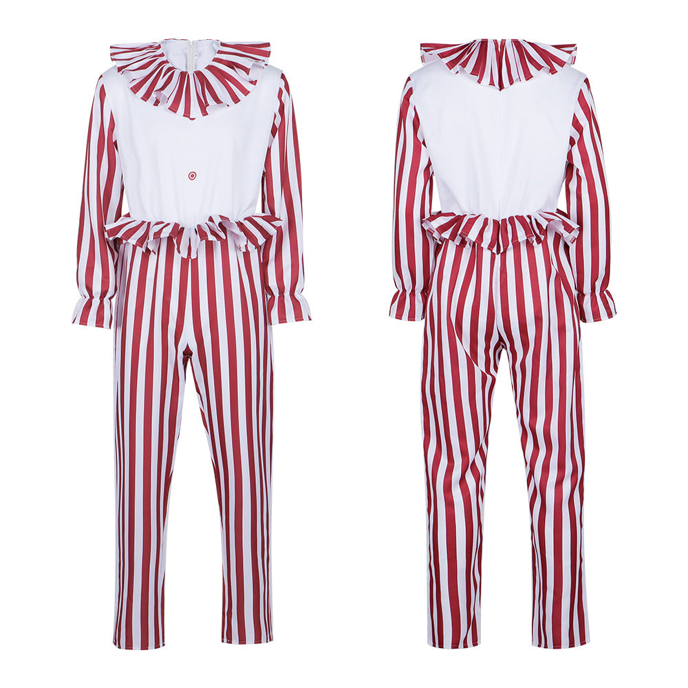 Clown Costume for Cornfield Clown Horror Role Play, Cosplay Stage Outfit