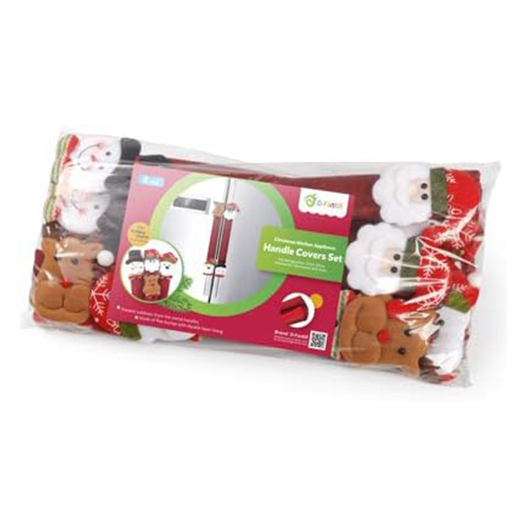 Christmas refrigerator decoration, gloves, microwave protection cover, kitchen decoration supplies, party atmosphere decoration