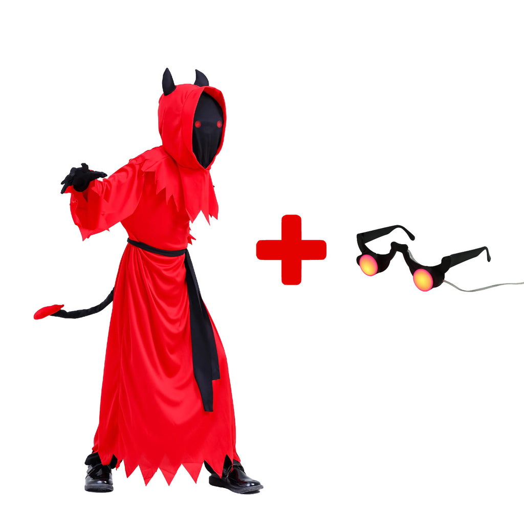 Halloween Children's Death Reaper Plays Red Devil cosplay Party Costume