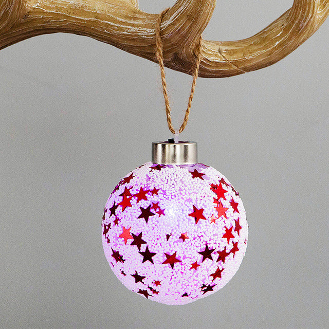 Colours LED Transparent Ball Light Christmas Tree Hanging Ornament Decoration