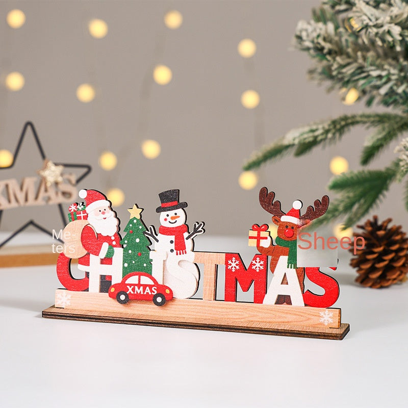 Christmas Wooden Decorations, Christmas Home Decoration, Snowman Wood Sign, Santa Claus, Christmas Tree Ornament
