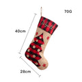 Christmas Decoration Large Machine Embroidered Christmas Socks Christmas Gebu Elk Snowflake Children's Gift Socks Pendant