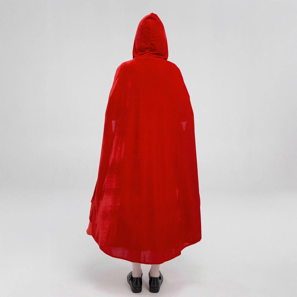 Hooded Red Riding Hood Costume for Halloween Cosplay and Stage Performance