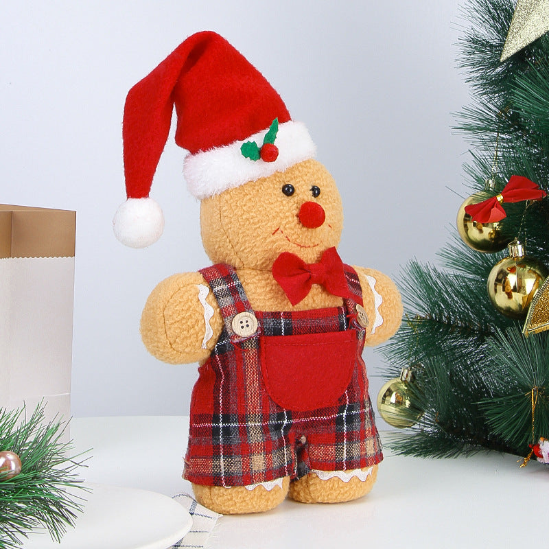 Christmas decoration gingerbread figurine American cartoon Christmas decoration party decoration doll