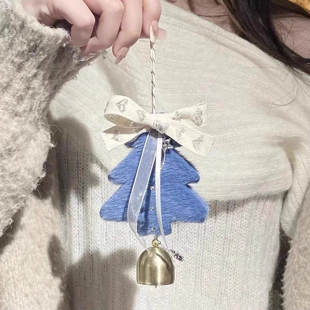 Christmas tree bell pendant, hanging bell decoration, doorbell decoration, Christmas car hanging, wind chime gift