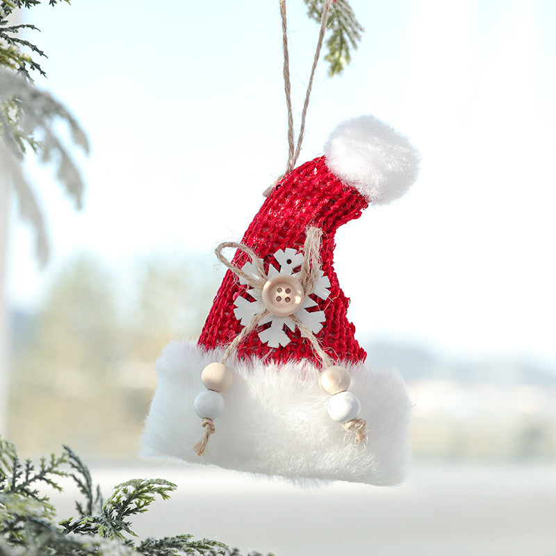 Christmas Socks, Red Plush Gloves, Christmas Tree Decoration Set, Christmas Decoration Pendant, Creative Pendant