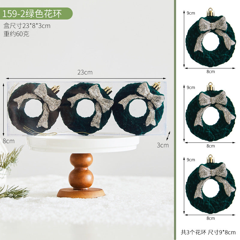 Christmas Red Irregular Ball New Christmas Tree Decoration Hanging Ball Reindeer Wreath Ornament Atmosphere Decoration Hanging Ornament