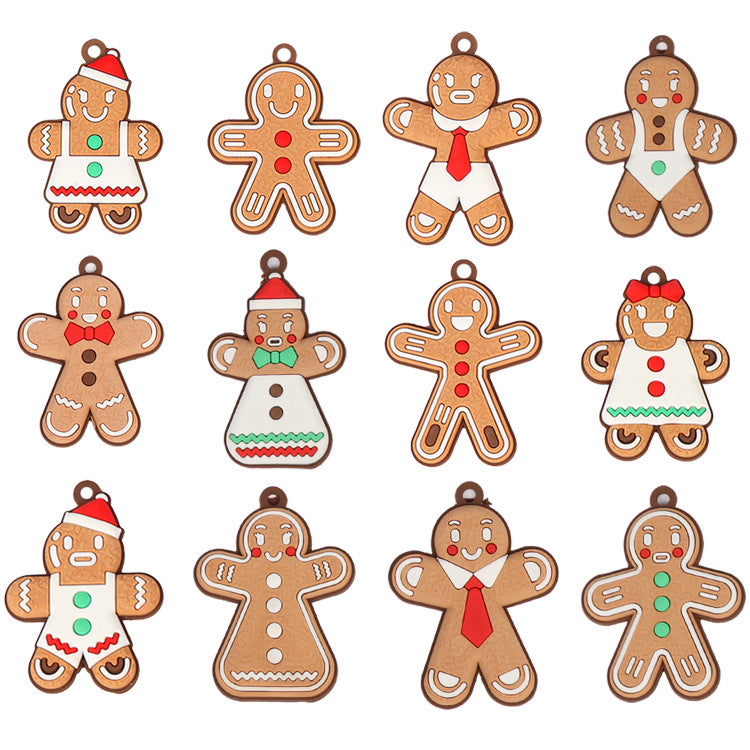 New Gingerbread Man Christmas Tree Decoration Christmas Scene Decoration Pendant