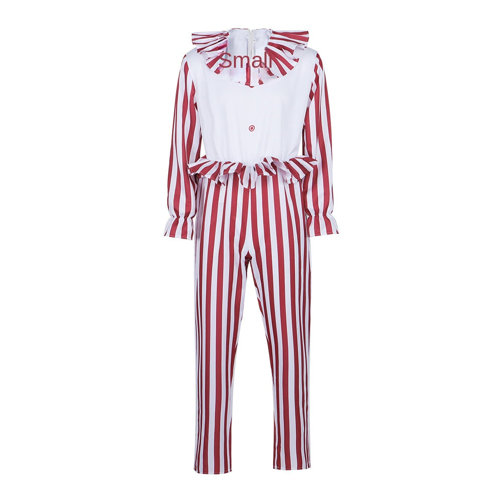 Clown Costume for Cornfield Clown Horror Role Play, Cosplay Stage Outfit