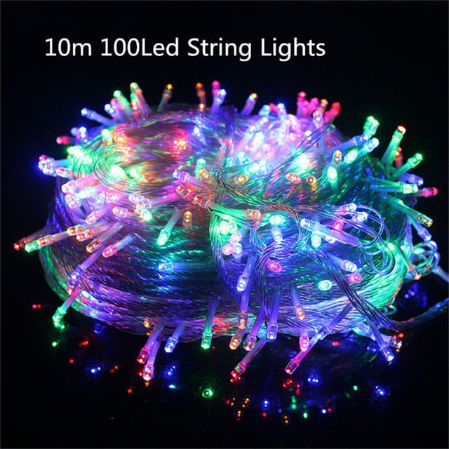 Romantic 10m 100 LED String Lights New Year Decoration Christmas Decoration Christmas Tree Decorations Adornos De Navidad