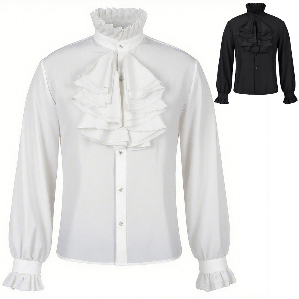 Vampire Renaissance Victorian Steampunk Ruffled Medieval Halloween Costume