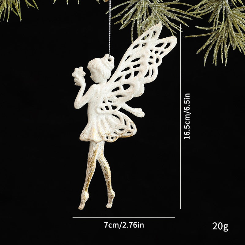 White Irregular Christmas Tree Ornament Decoration, Multiple Styles