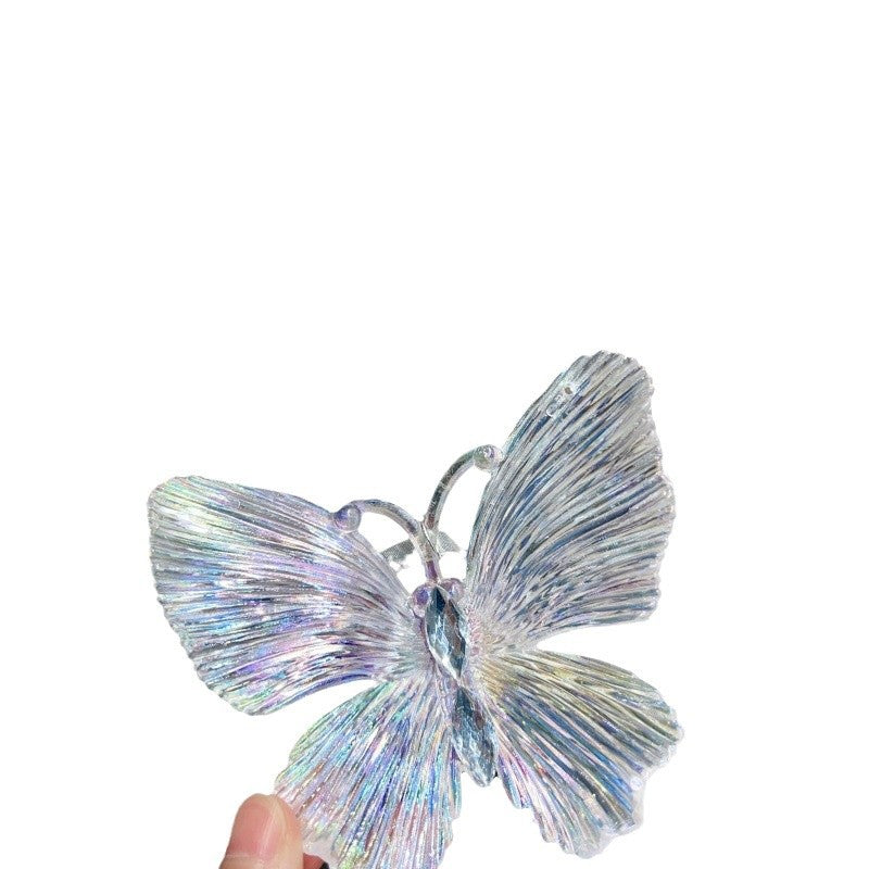 Christmas Tree Decoration Transparent Acrylic Colorful Bell Butterfly Shape Ornament